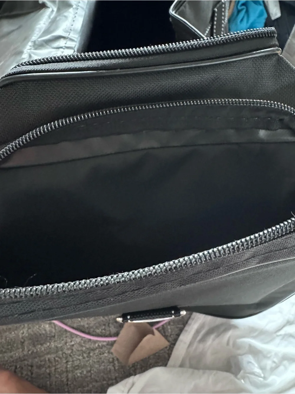 Original New Zealand Black Canvas Travel Tote/Gym Bag